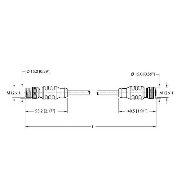 Cable for DeviceNet and CANopen Verbindungsleitung   RSC RKC 572-2M image 2