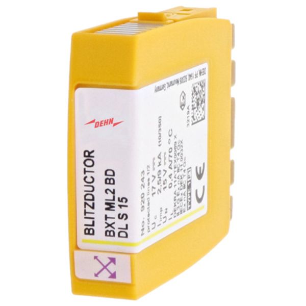 BLITZDUCTOR XT combined lightn. current and surge arrester mod., shiel image 1