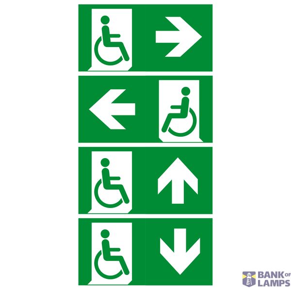 Set of icons "Wheelchair", arrows left, right, up, down image 1