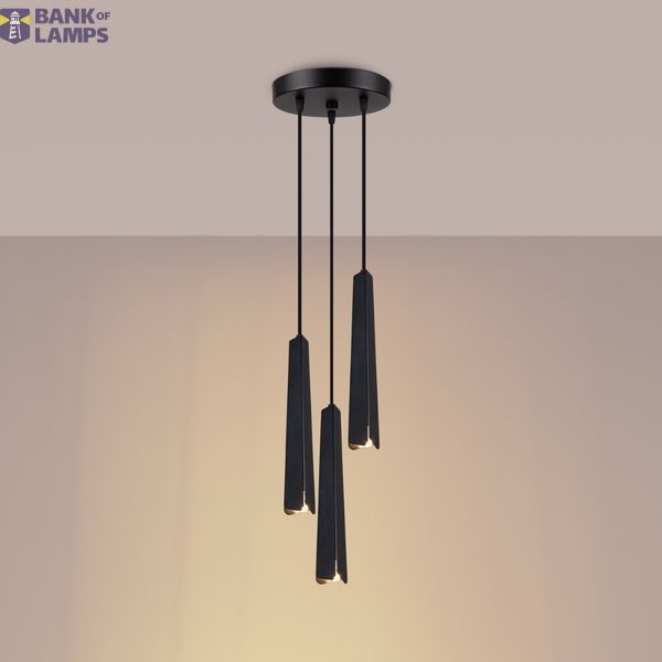 Pendant lamp PRYSM 3P black image 10