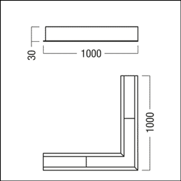 SUP2 TRACK U SF ELEC CON-H 48V 90° WH - Angle connector 90° (electric) image 2