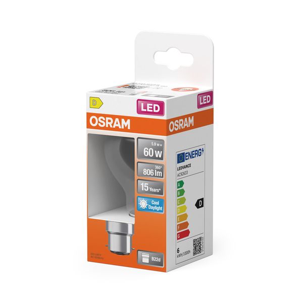 LEDSCLA60 5,9W/865 230V FIL B22DFS1OSRAM image 2
