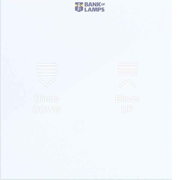 KNX pushbutton cover, single-position, with backlight, A.x/C.x, white glossy. image 1