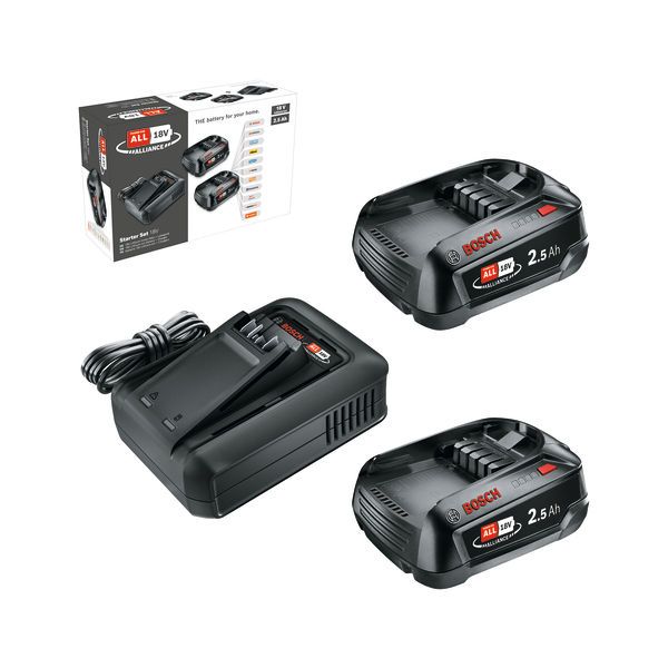 Battery Set Starter Set 18V (2 x 2.5Ah + AL18V-44) image 2