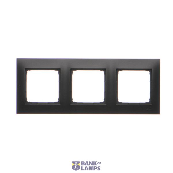 Triple frame for plasterboard boxes, black matt image 1