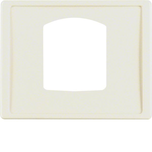 Centre plate for dropping plug-and-socket connector, Arsys, white glos image 1