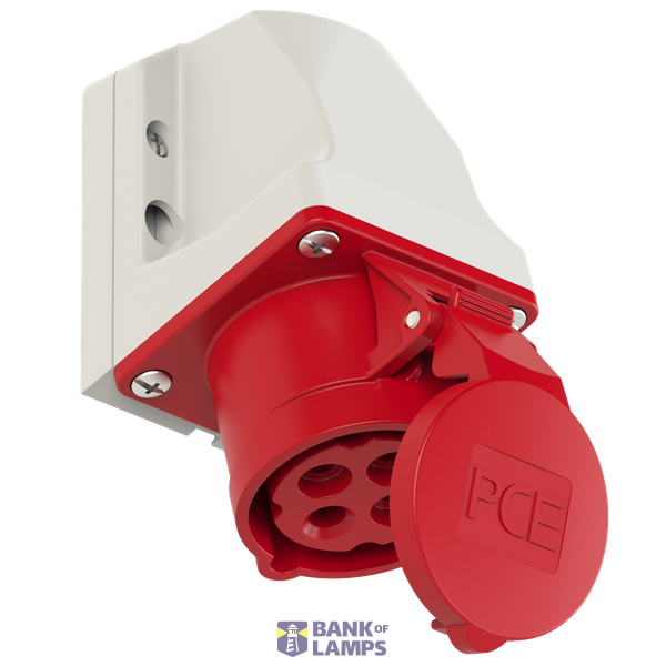 Fixed socket 16A 4P 400V 6h IP44 image 1