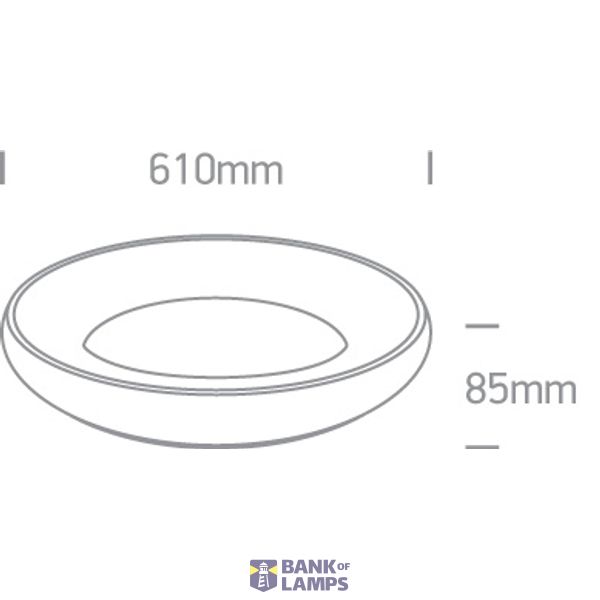 WHITE PLAFO 50W CCTV IP20 230V DIMMABLE image 2
