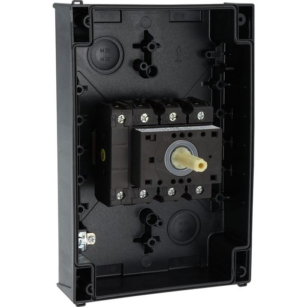 P3-63/I4/SVB/N Main switch, P3, 63 A, surface mounting, 3 pole + N, Emergency switching off function, With red rotary handle and yellow locking ring, Lockable in the image 34