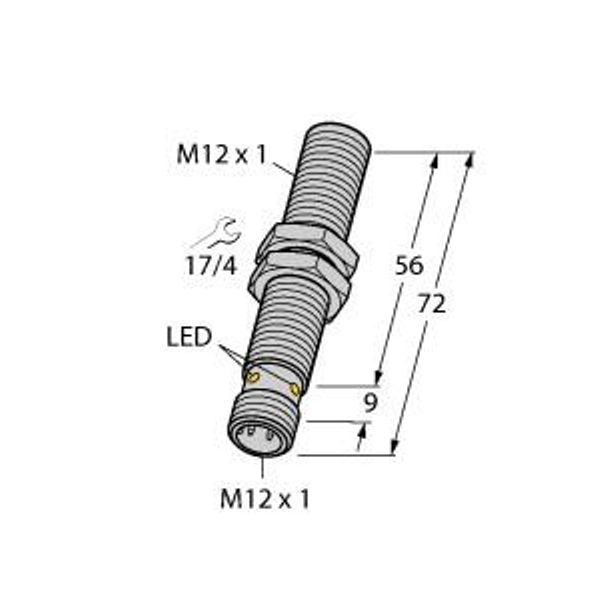 Inductive Sensor   BI3U-M12EE-AP6X-H1141 image 1