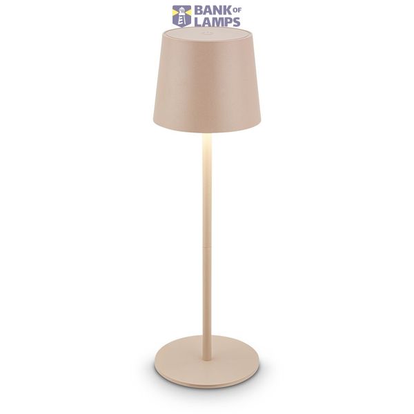 LED Table lamp, beige image 1