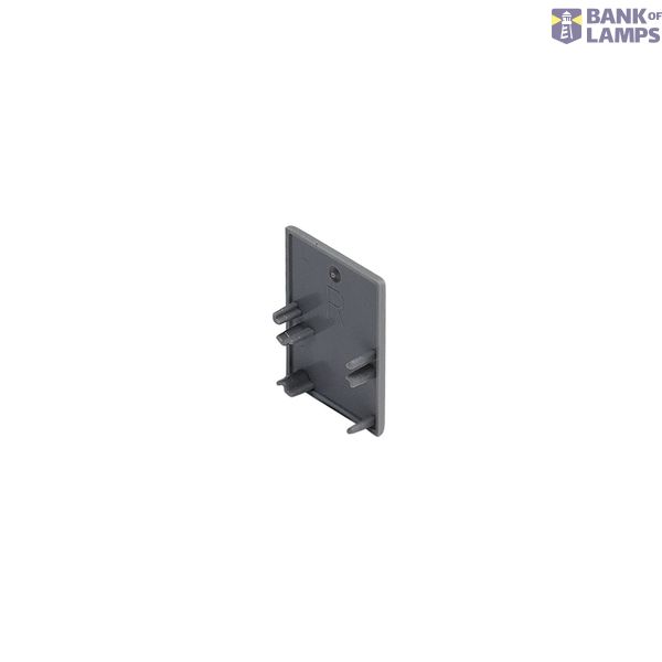 End caps for LED wall profile, silvergrey, 2 pieces image 2