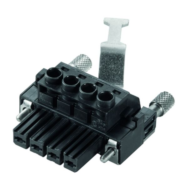 PCB plug-in connector, female plug, 7.62 mm, Number of poles: 3, 180°, Clamping yoke connection, Clamping range, max. : 10 mm², Box image 1