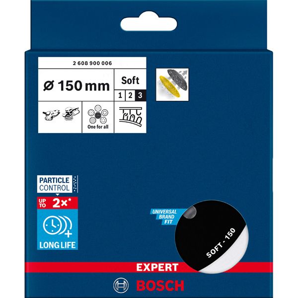 EXPERT Multihole Backing Pads Universal 15 mm, Soft image 2