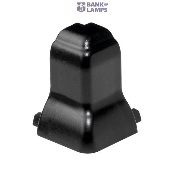 GLENOS corner connector OUTSIDE, 90°, for Alu Profile, black image 2