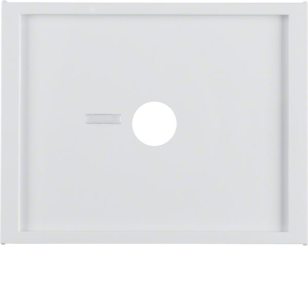Central part for pneumatic button with lens, Berker K.1, white, gloss image 1