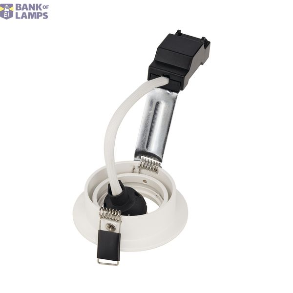 NEW TRIA 68 GU10 ROUND downlight, matt white, max. 50W, incl. clip springs image 3