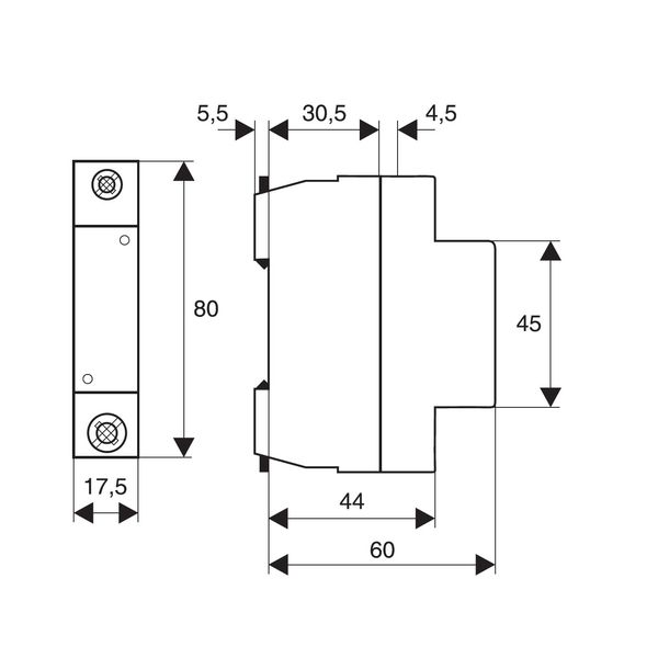 Neutral Conductor Feed-through Module, 80A, 1MW image 3