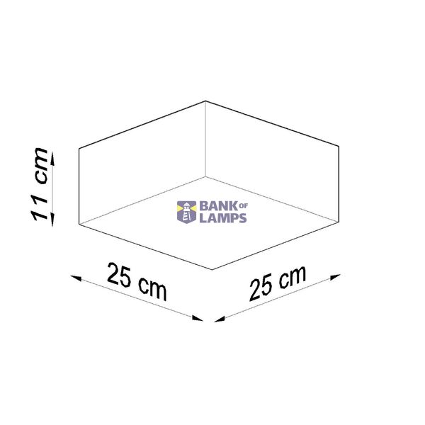 CEILING LAMP HORUS 25 GREY E27 1X60W IP20 image 9