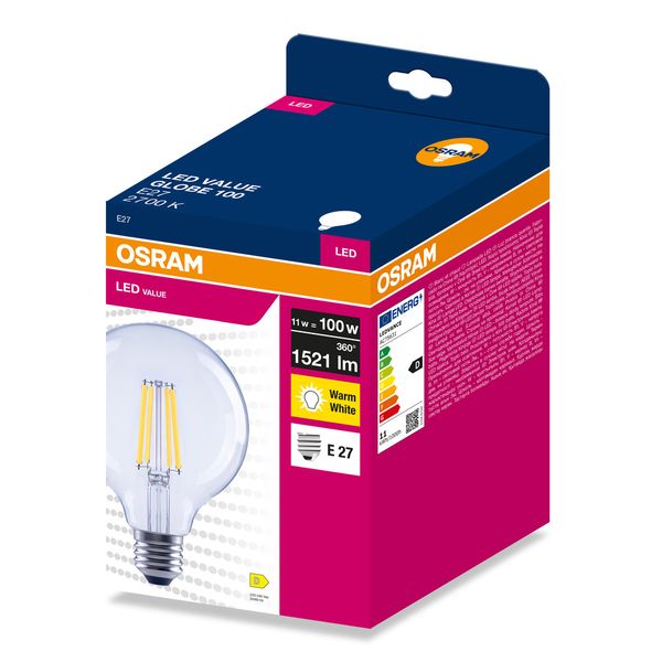 VALGL125100 11W/827 230V FIL E27FS1OSRAM image 2