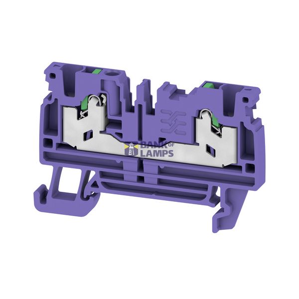 Feed-through terminal block, SNAP IN, violet, 2.5 mm², 24 A, 800 V, Nu image 1