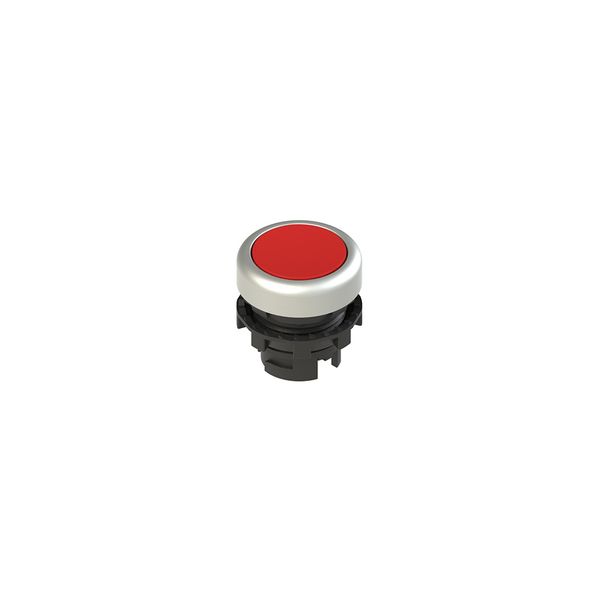 Spring-return red flush pushbutton image 1