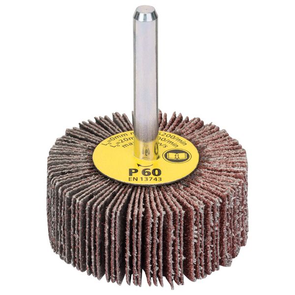 Flap wheels 6 mm, 60, 50 mm, 20 mm image 1