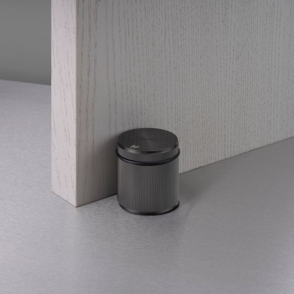 DOOR STOP / FREESTANDING / LINEAR / GUN METAL image 1