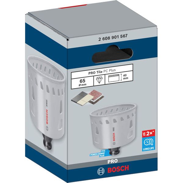 PRO Tile PC Plus Hole Saw, 65 mm image 1