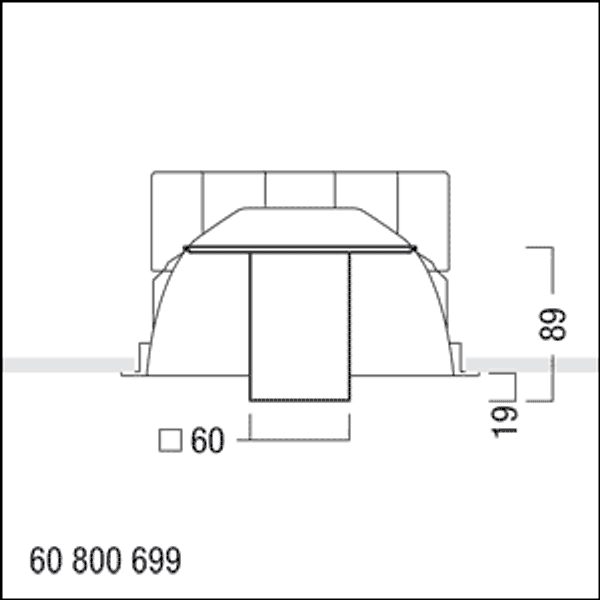 PANOS INF FLUX Q190 H KLAR - FLUX decorative glass attachment image 3