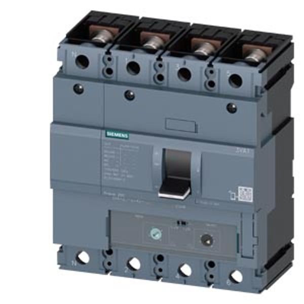 circuit breaker 3VA1 IEC Frame 250 breaking capacity class M Icu=55 kA @ 415 V 4-pole, line protection TM240, ATAM, In=200 A overload protection Ir=140 A...200 A short-circuit  3VA1220-5EF42-0DH0 image 1