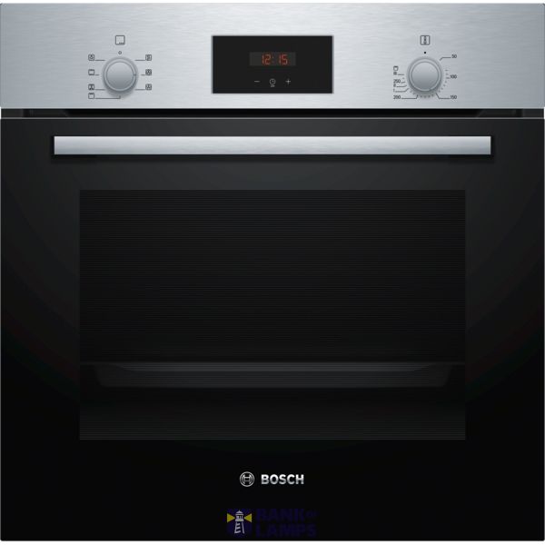 Bosch | Oven | HBF113BR1S | 66 L | Multifunctional | Manual | Electronic | Steam function | Convection | Height 59.5 cm | Width 59.4 cm | Stainless steel image 1