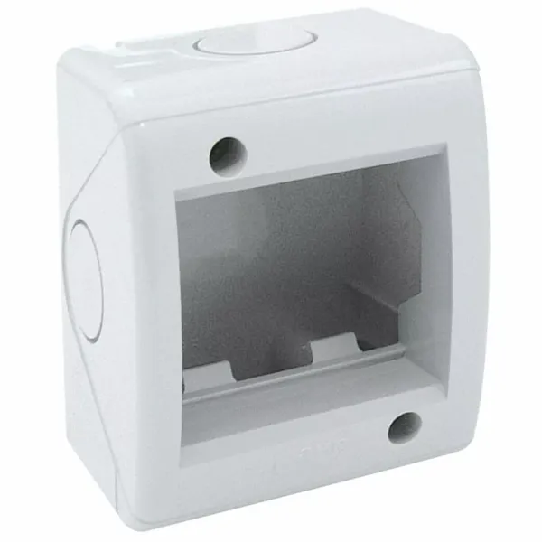 Industrial wall-mounted enclosures IP40 - RAL 7035 - 2  modules image 1