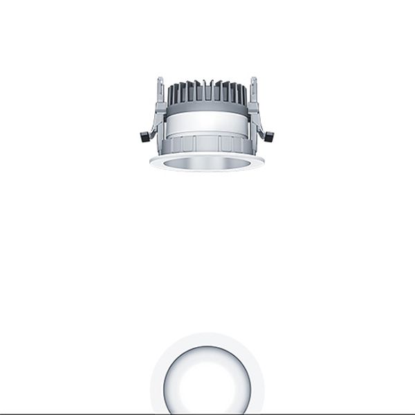 PANOS R R100 2k-930 SWI L SPC WH - LED ceiling-recessed luminaire image 1