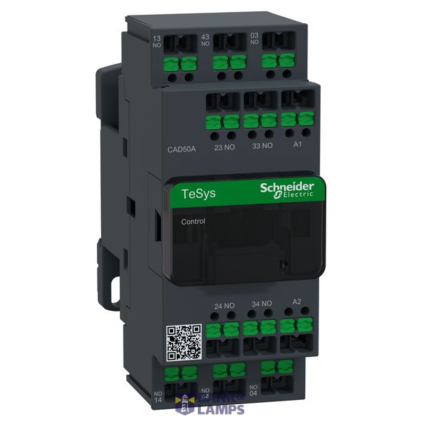 Relay Deca 5NO 0NC 24V AC Snap-in image 2