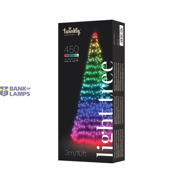 450L 5MM matt+diffuse RGB+W lens 3m light tree, pole included, BT+WiFi, Gen II, IP44, Plug F image 1