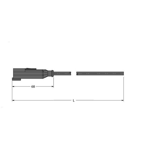 Deutsch Connector Connection Cable   DT04-4P-A-10/TXL image 1
