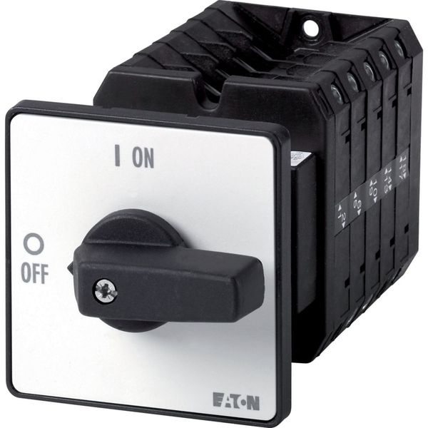 T5B-5-8346/Z On-Off switch, T5B, 63 A, rear mounting, 5 contact unit(s), 10-pole, with black thumb grip and front plate image 3