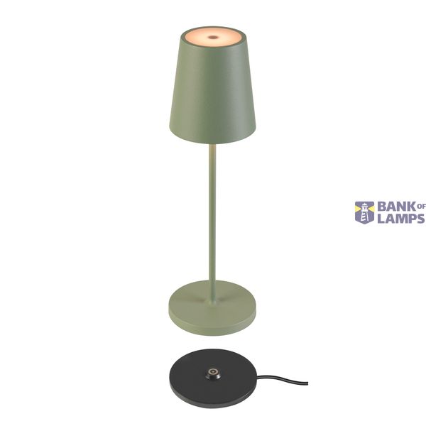 VINOLINA TWO, table lamp, battery-powered, IP65, 2200/2700/3000K, TOUCH, green image 2