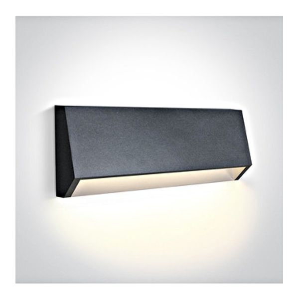 67386C/AN/V ANTHRACITE WALL LIGHT 4W CCTV DARK LIGHT IP65 image 1