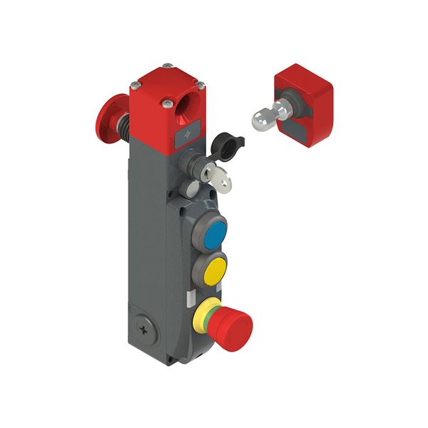NG series safety switch with lock and integrated control devices, with actuator image 1