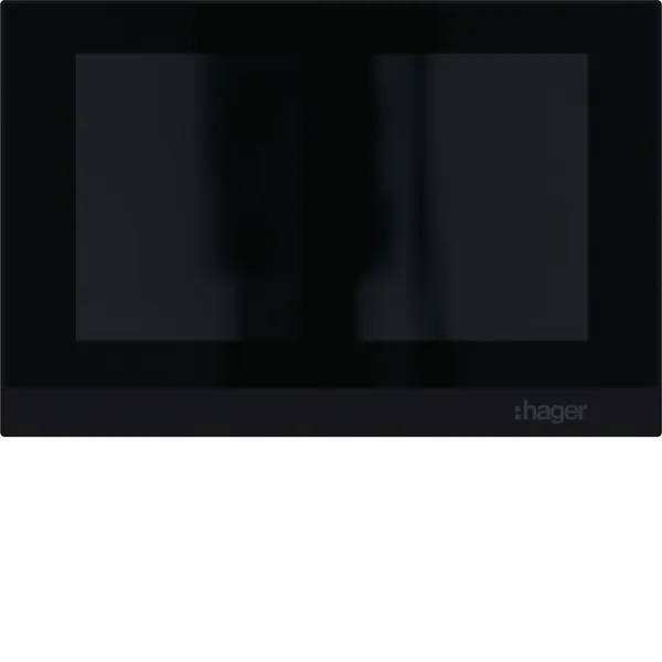 HAG RTQ601X indoor station video IP hands-free, 2-wire connection, black image 1