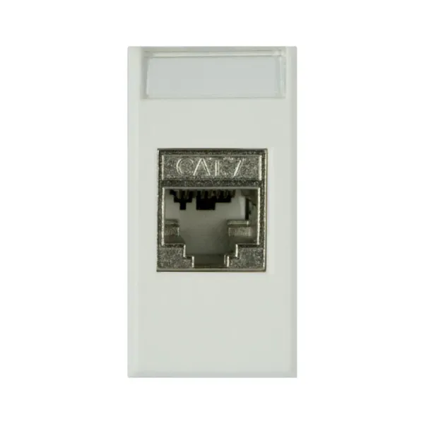RJ45 SOCKET CAT.5E AVE WHITEK 1M image 1