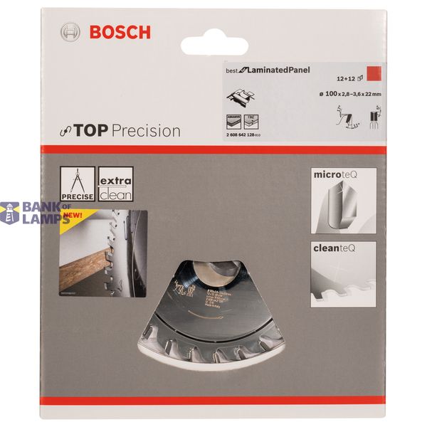 Scoring blade Top Precision Laminated Panel 100 x 22 x 2,8-3,6 mm, 12+12 image 2