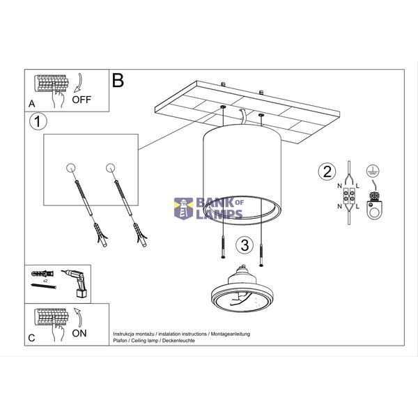 CERAMIC SPOT KALU GU10/ES111 1X40W IP20 image 10