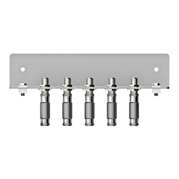 Earthing angles, 6 connectors, acc. to EN 60728-11, QEW5-09S image 1