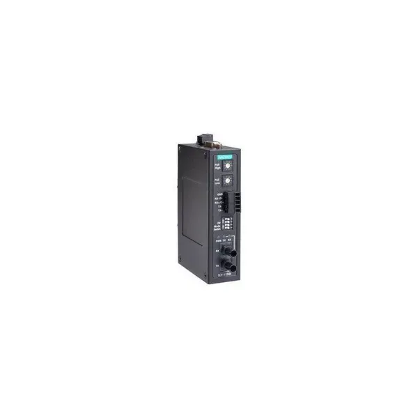 MOXA – ICF-1150I-S-ST-IEX – Industrial RS-232422485 to single-mode fibre optic converter, ST connector image 1