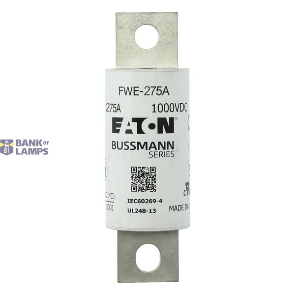 FWE-200A 1000Vdc IEC/UL 200A aR 30mm Round fuse image 1