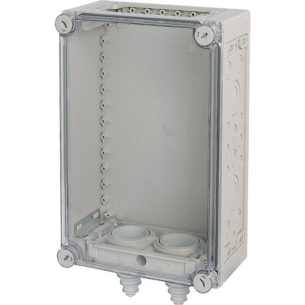 KST32-125 Panel enclosure, with gland plate and cable glands, HxWxD=187.5x250x150mm image 3
