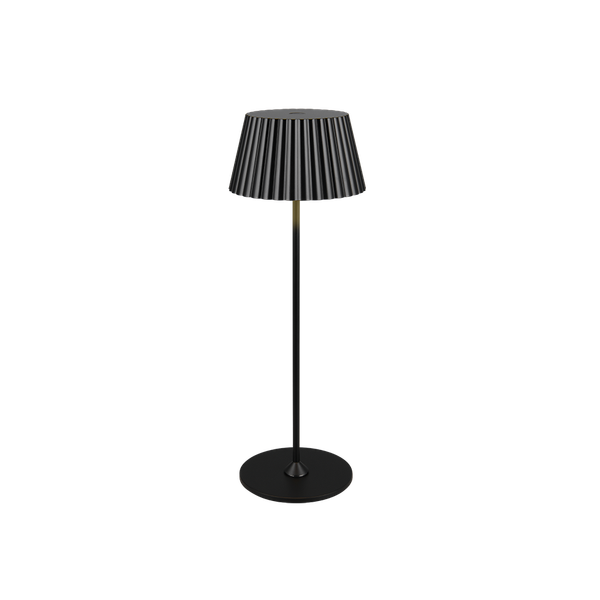 Suarez LED outdoor table lamp matt black rechargeable image 1
